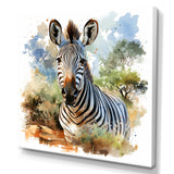 Zebra Savannah portrait - Zebra Home Decor Art