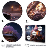 Enchanted Princess Carriage I - Old American Cart Canvas Wall Art