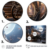 Enchanted Evening Carriage - Old American Cart Canvas Wall Art