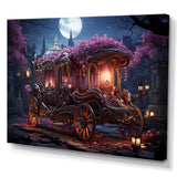 Floral Princess Carriage - Old American Cart Canvas Wall Art