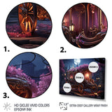 Floral Princess Carriage - Old American Cart Canvas Wall Art