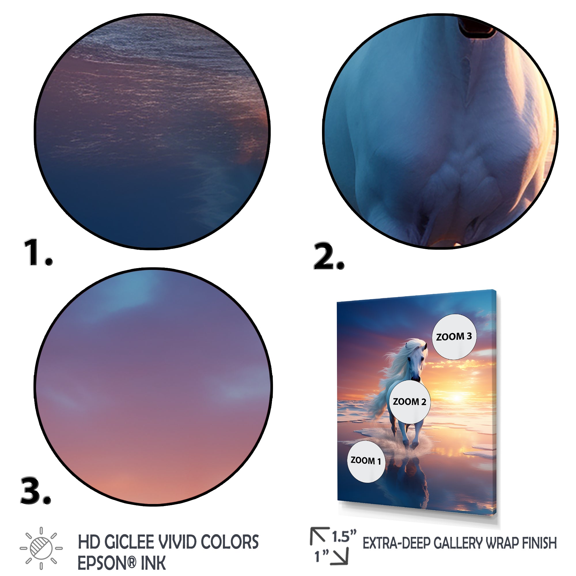 Coastal Horse Majesty Portrait - Horse Wall Decor