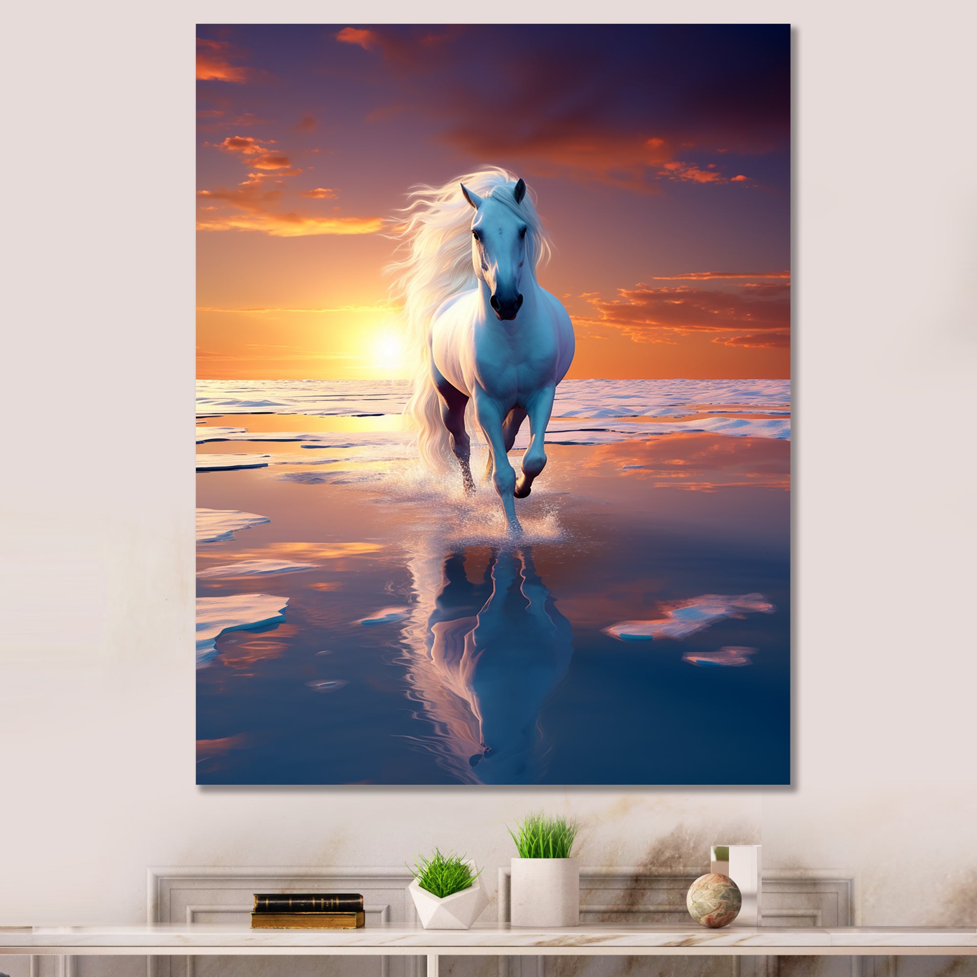 Coastal Horse Majesty Noble Horse Portrait - Horse Wall Art Prints