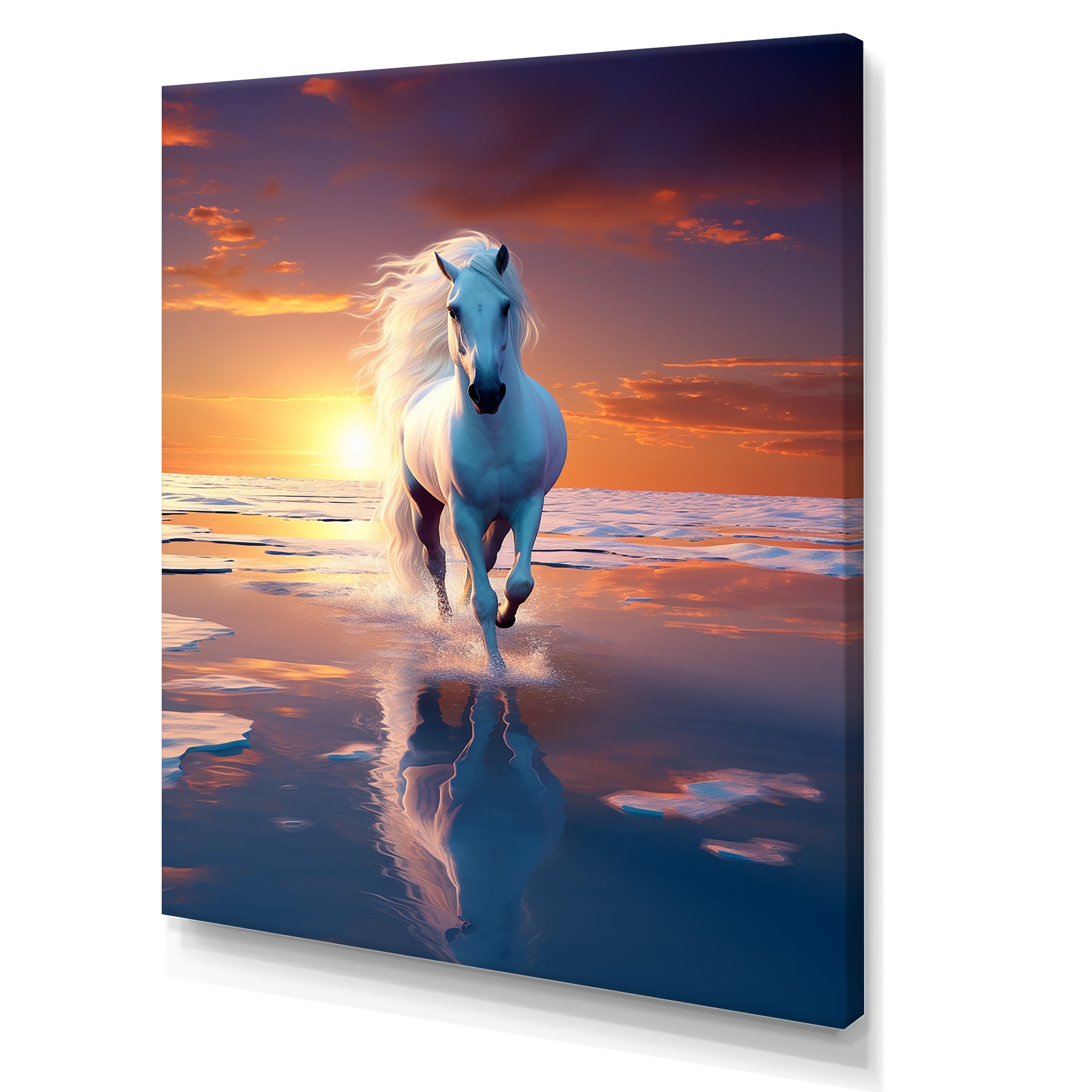 Coastal Horse Majesty Noble Horse Portrait - Horse Wall Art Prints