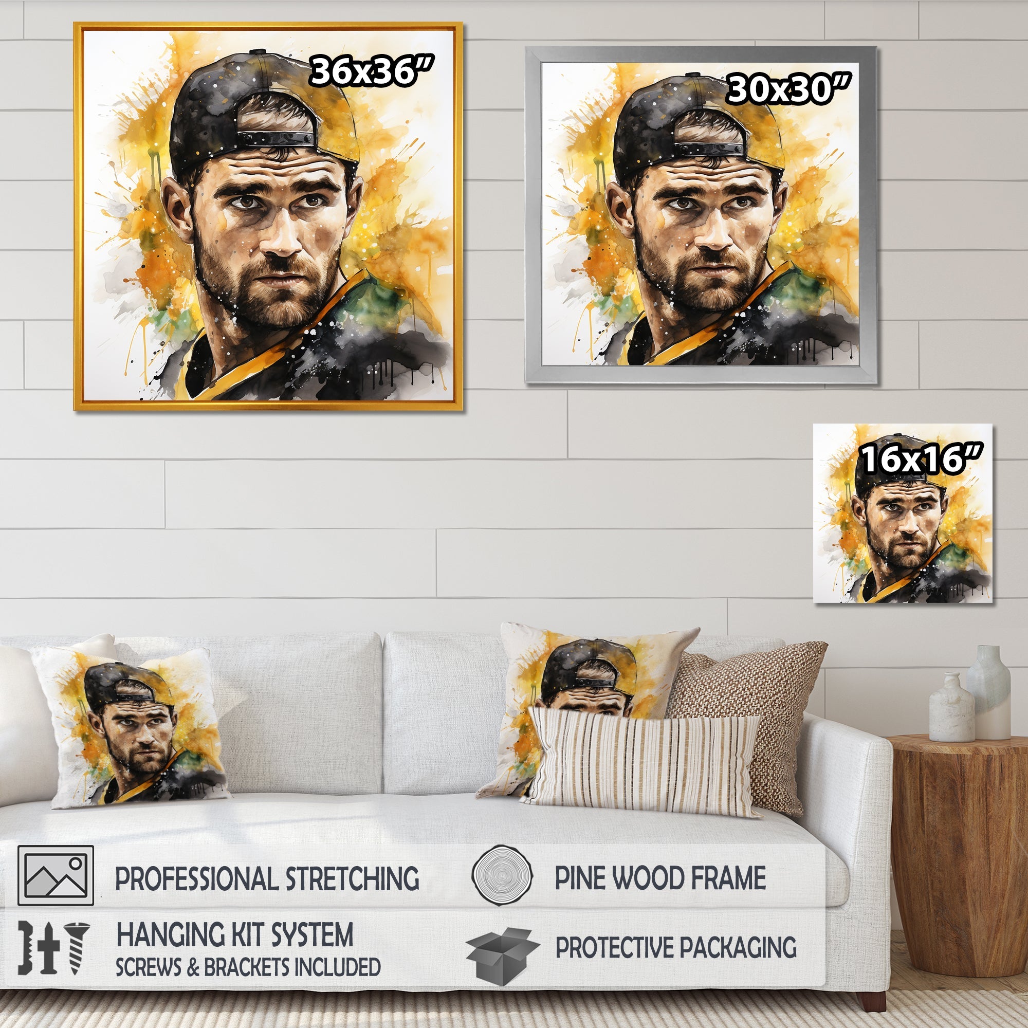 Boston Hockey Ice Legacy I - Sport Hockey Canvas Wall Art