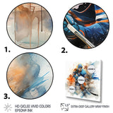 Blue Us Hockey Ice Chronicles I - Sport Hockey Canvas Wall Art