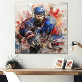 Sport Hockey Ice Chronicles I - Sport Hockey Canvas Wall Art