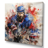 Sport Hockey Ice Chronicles I - Sport Hockey Canvas Wall Art