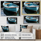 Blue and red Fishing boat expedition - Boat Fishing Canvas Wall Art
