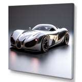 Silver Italian hyper car I - Car Exotic Canvas Wall Art