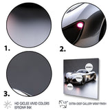 Silver Italian hyper car I - Car Exotic Canvas Wall Art