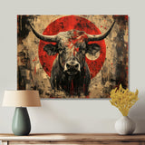Red Taurus Astrology Bulls Courage - Taurus Wall Art Prints