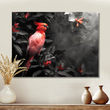 Red black Garden of Eden Birds - Bird Home Decor Art