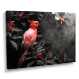 Red black Garden of Eden Birds - Bird Home Decor Art