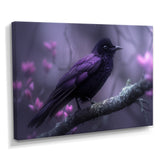 Purple black Moonlit Serenade Bird - Bird Wall Decor