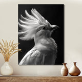 Monochrome white black graceful Bird - Bird Wall Decor