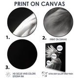 Monochrome white black graceful Bird - Bird Wall Decor