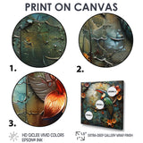 Green orange Rainforest Radiance Toucan - Green Parrot Wall Art