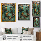 Yellow green Rainforest Radiance Toucans - Parrot Framed Canvas Art