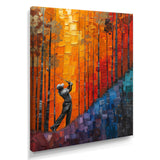 Yellow Red Golfing Heritage Country Club I - Golf Canvas Wall Art