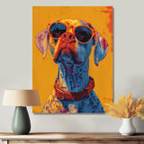 Orange red boxer dog with sunglasses - Dog Wall Decor