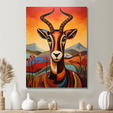 Colorful Antelope in Sahara Desert - Antelope Home Decor Art
