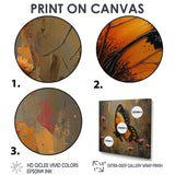 Vintage yellow and black Butterfly gardens - Yellow Butterfly Wall Art