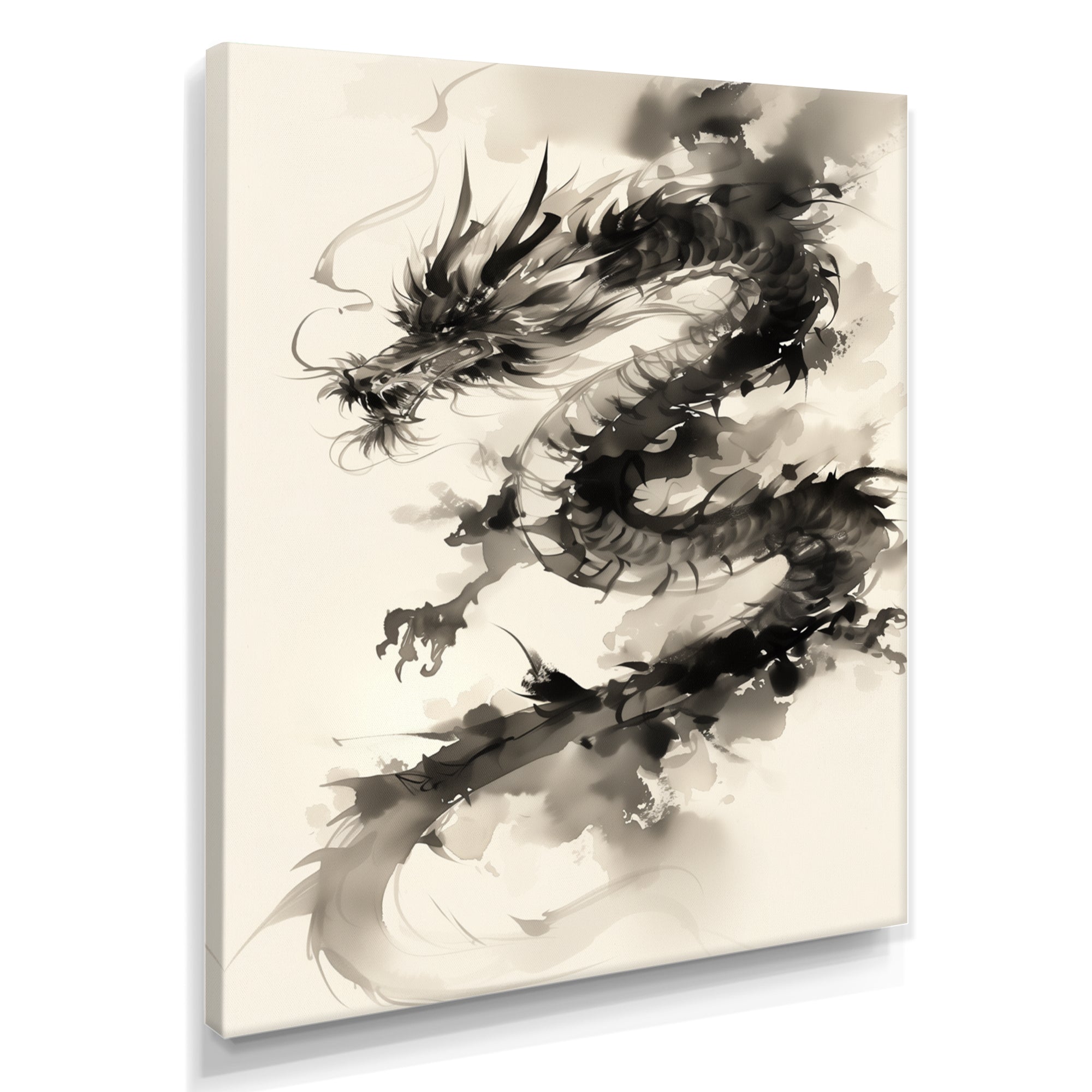 Chinese dragon portrait - Dragons Wall Art Prints