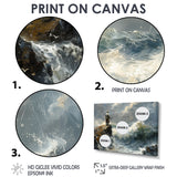 Cliffside Ocean Fishing - Hunting & Fishing Canvas Wall Art