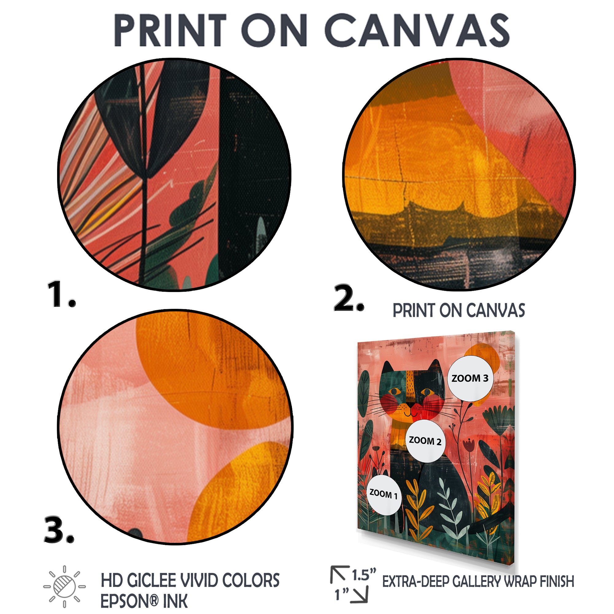 Cheetah in the African rainforest - Pink Cheetah Wall Art