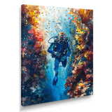 Snorkeling In The Great Barrier Reef I - Snorkeling Canvas Wall Art