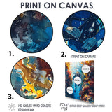 Snorkeling In The Great Barrier Reef I - Snorkeling Canvas Wall Art