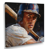 Baseball Player At The Pitch I - Sport Baseball Canvas Wall Art