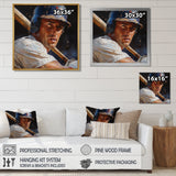 Baseball Player At The Pitch I - Sport Baseball Canvas Wall Art