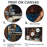 Bodybuilding Weightlifting Determination - Aerobic & Bodybuilding Canvas Wall Art