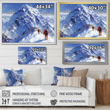 Mountain Snow Hiking In Alaska I - Hiking Canvas Wall Art
