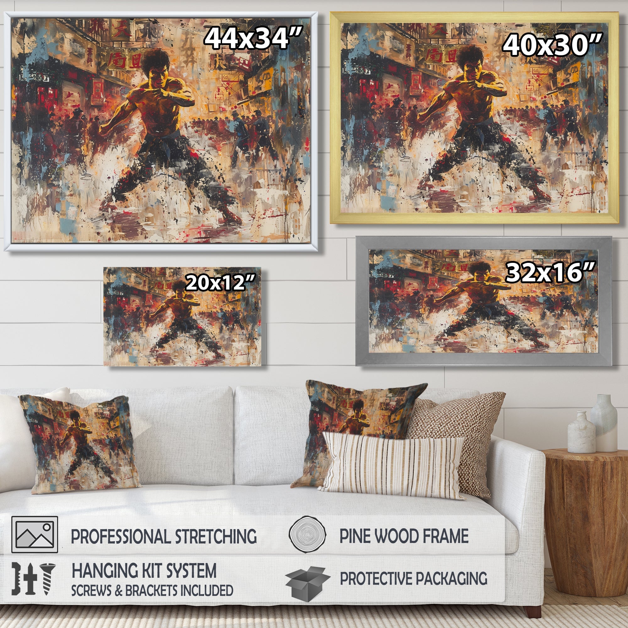 Bruce Lee's Influence Martial Arts - Martial Arts Canvas Wall Art