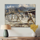 Martial Arts At The Shaolin Temple I - Martial Arts Canvas Wall Art