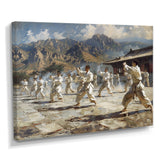Martial Arts At The Shaolin Temple I - Martial Arts Canvas Wall Art