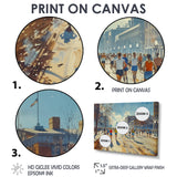 Running Marathon In Boston - Running Canvas Wall Art