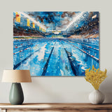 Olympic Swimming Pool Before The Race I - Swimming Canvas Wall Art