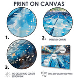 Olympic Swimming Pool Before The Race I - Swimming Canvas Wall Art