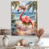 Dancing Flamingo Beach In Aruba - Flamingo Wall Art Prints