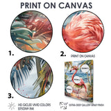 Dancing Flamingo Beach In Aruba - Flamingo Wall Art Prints