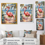 Dancing Flamingo Beach In Aruba - Flamingo Wall Art Prints