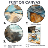 Funny Turtle On The Beach Doing Yoga - Turtle Bedroom Wall Art