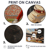 Baseball Player Hitting A Home Run - Sport Baseball Canvas Wall Art