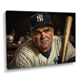 Baseball Player Portrait I - Sport Baseball Canvas Wall Art