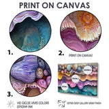 Pink And Blue Coral Oceans Edge Of Wonder - Coral Wall Art Prints