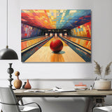 Bowling Alley Nights - Bowling Canvas Wall Art